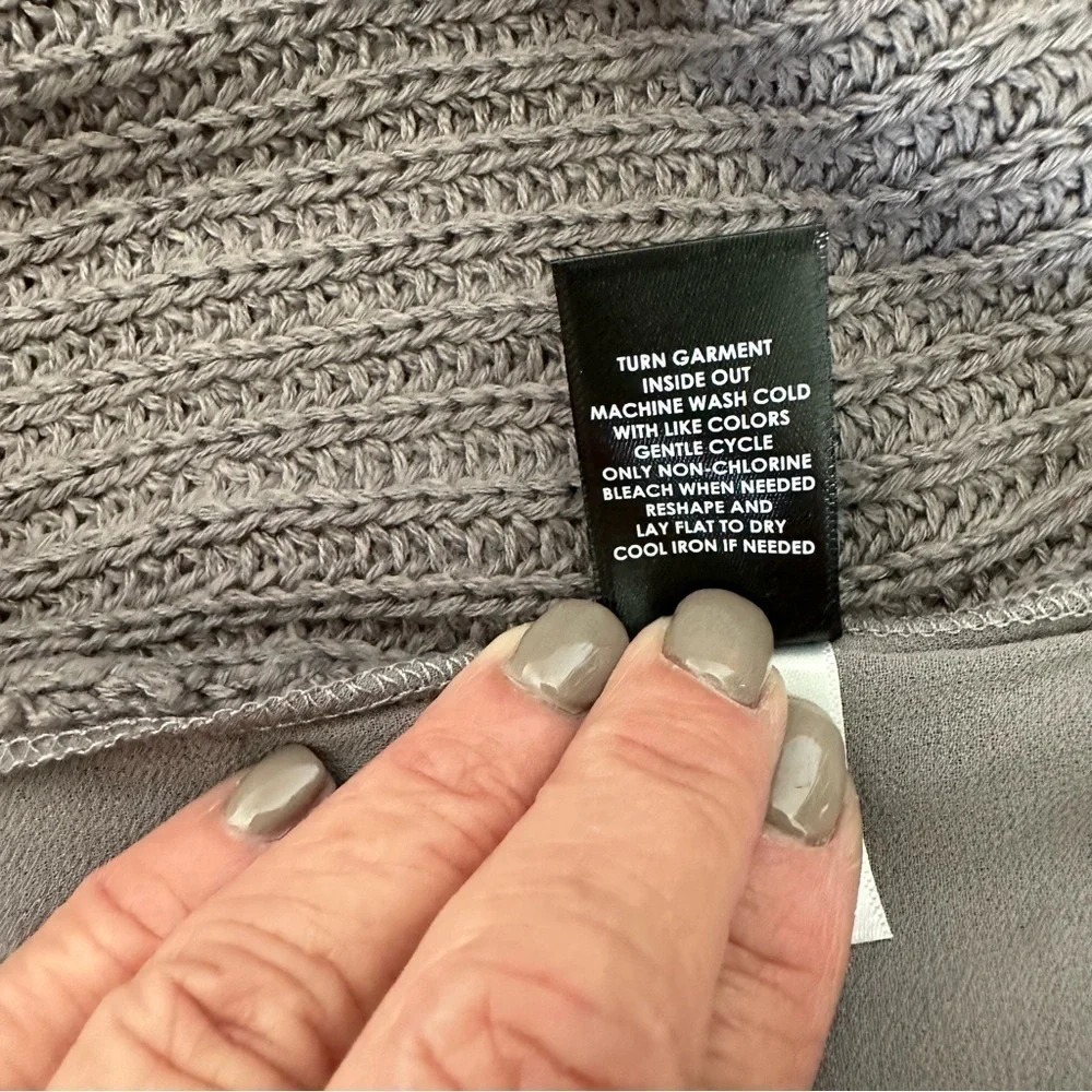 Torrid gray v-neck sweater.